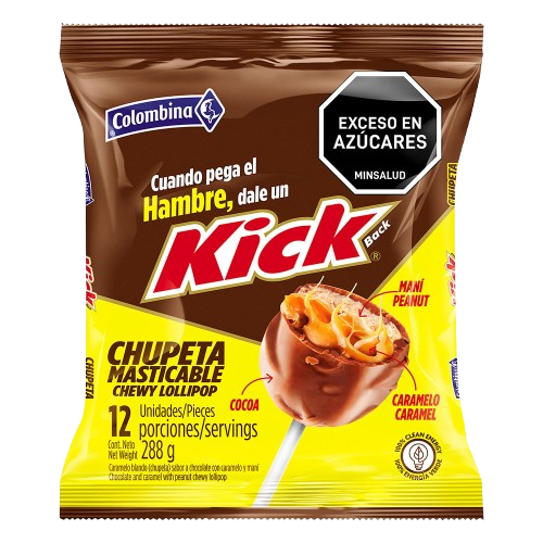 Kick Chupeta Masticable x 12 unds